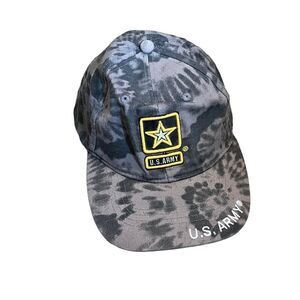 US Army Grey Tie Dye Baseball Hat